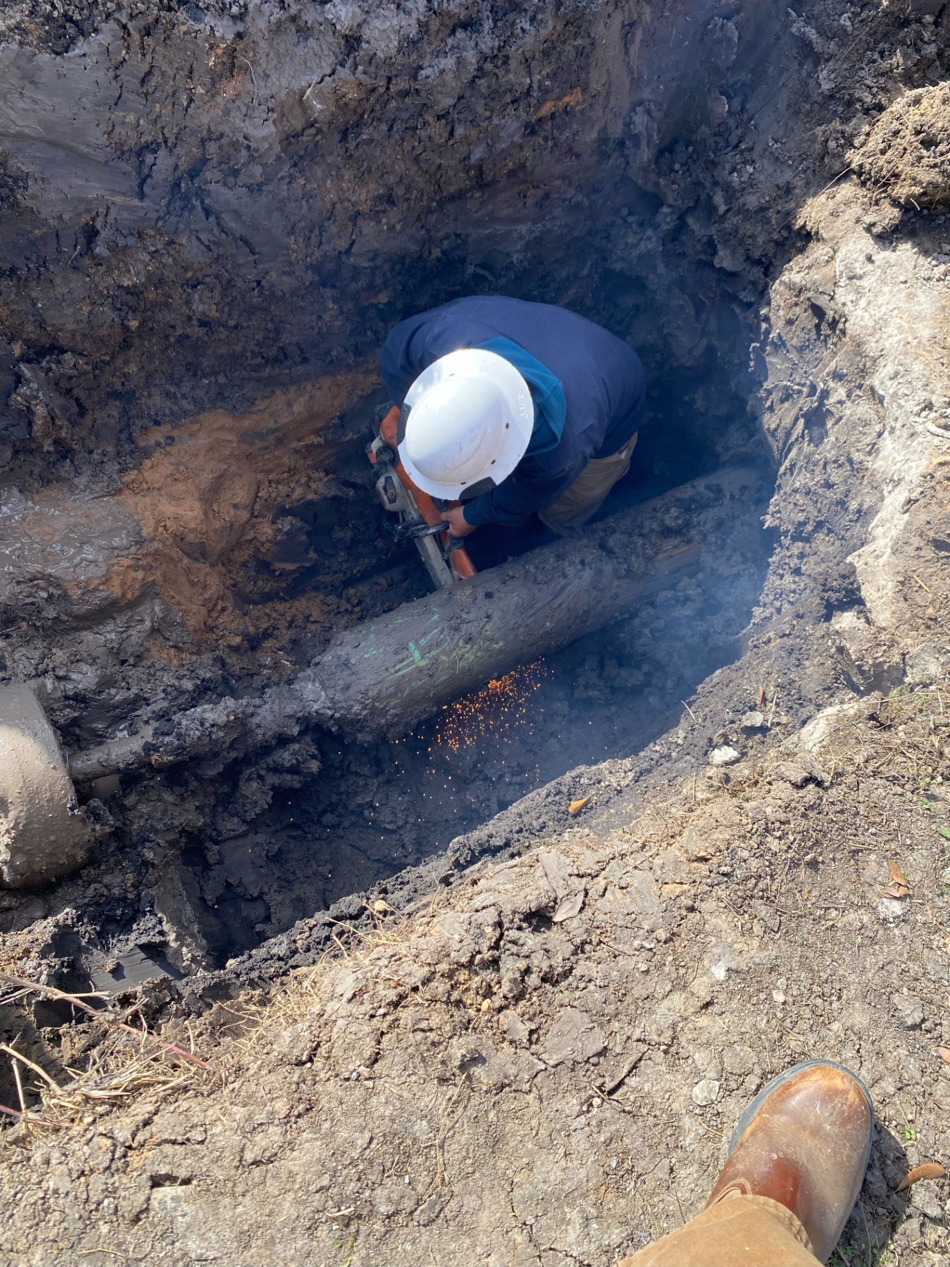 MVP Underground pipe cutting and repair
