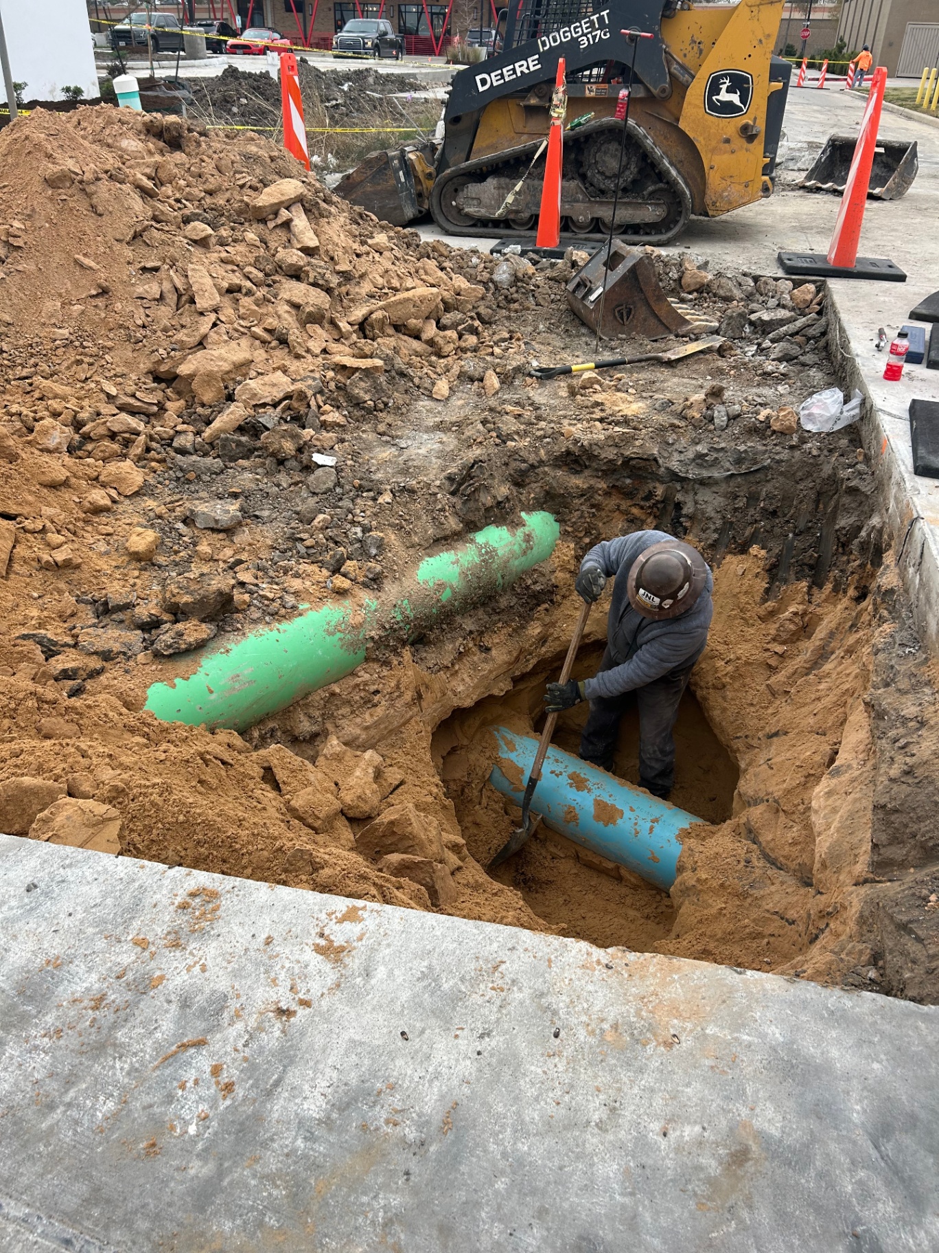 MVP Underground water line repair — utility excavation
